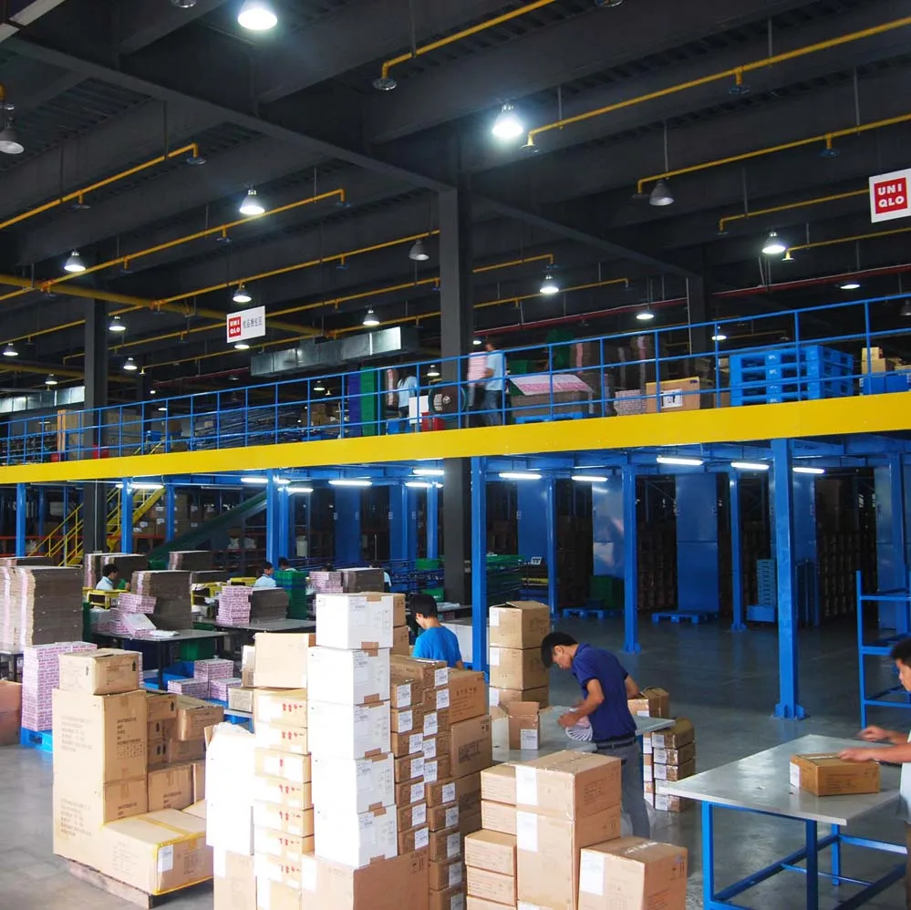 
Customized Industrial Heavy Duty Warehouse Mezzanine Storage Floor Racks Steel Platform 