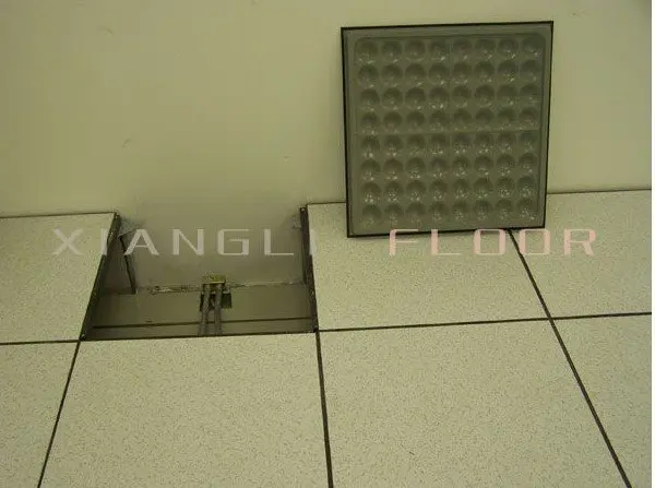 Antistatic PVC covering metal raised access floor