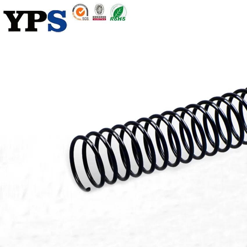 14 2 PVC Black Color Plastic Spiral Single  Coil Book Binding Rings