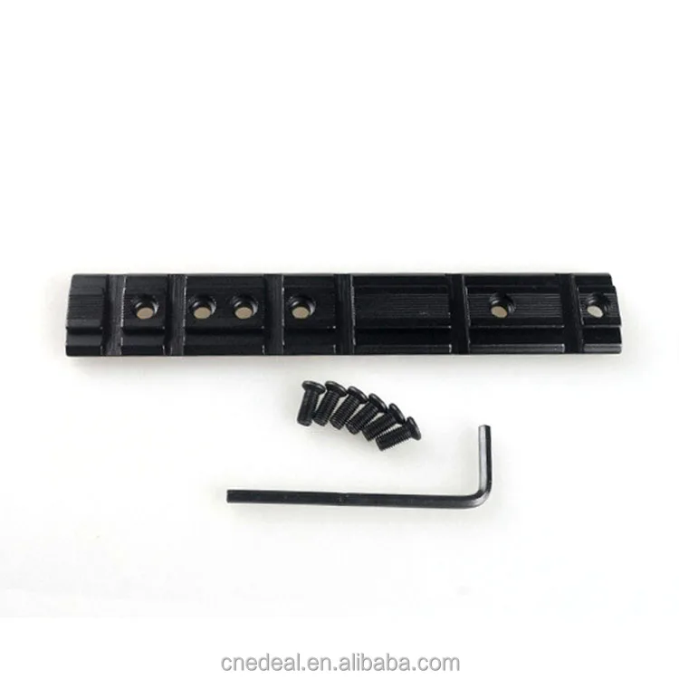 Jialitte Manufacturer Airsoft Accessories 120mm top rail 20mm Picatinny Weaver 11mm Dovetail Base rail Scope Mount