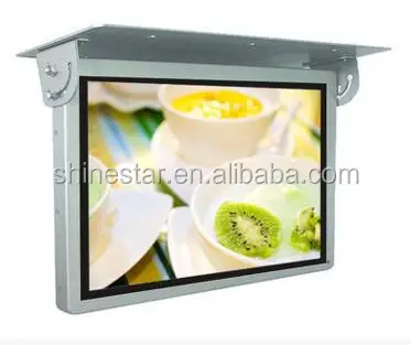 15 Inch Bus lcd square monitor for advertising