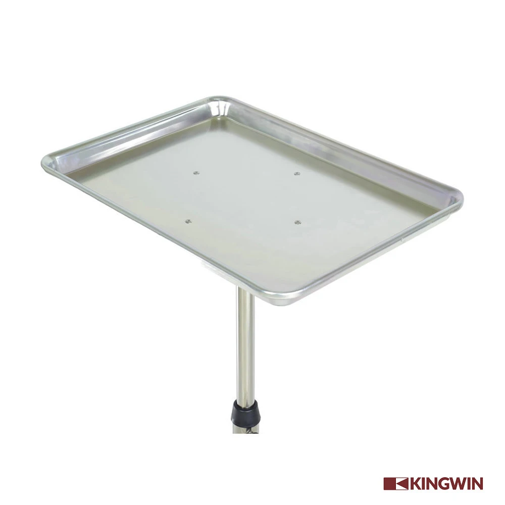 Салонный серебристый алюминиевый сервисный лоток из нержавеющей стали