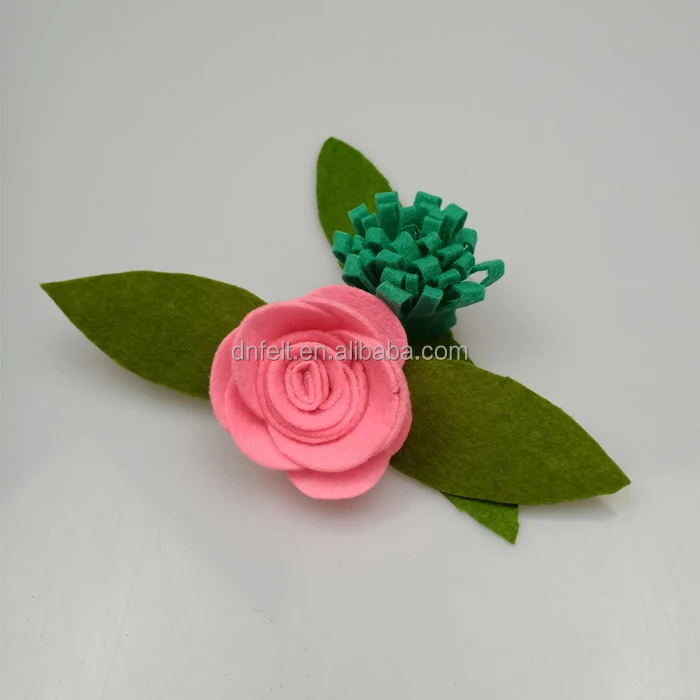 Wholesale handmade felt flower head band for girls hand wrist