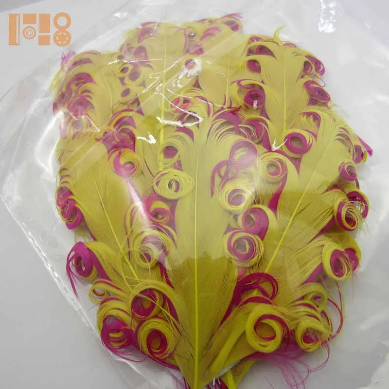 fashion feather headbands/wholesale curly feather pads for kids