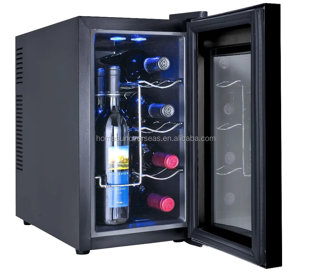 
BCW-25A 8 Bottle Electric Wine Cellar Fridges,Horizontal Semiconductor Electric Refrigerator Wine Cooler 