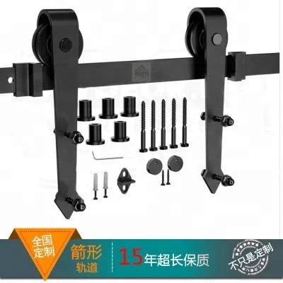 Комплект роликов для раздвижных дверей сарая, поставка с завода, высококачественный Железный стальной бумажный ящик длиной 2000 мм, Zhongshan 34-40 мм 2 м