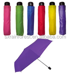 3 folding pocket umbrella promotion cheap umbrella give away popular for Brazil