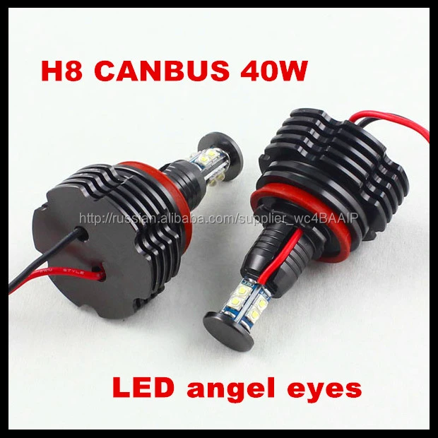 C рзэ 40 Вт из светодиодов из светодиодов маркер Canbus для BMW h8 e92 из светодиодов глаза ангела