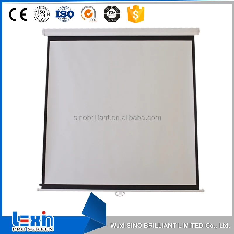 Manual Pull Down Projection Screen Wall Projector Screen