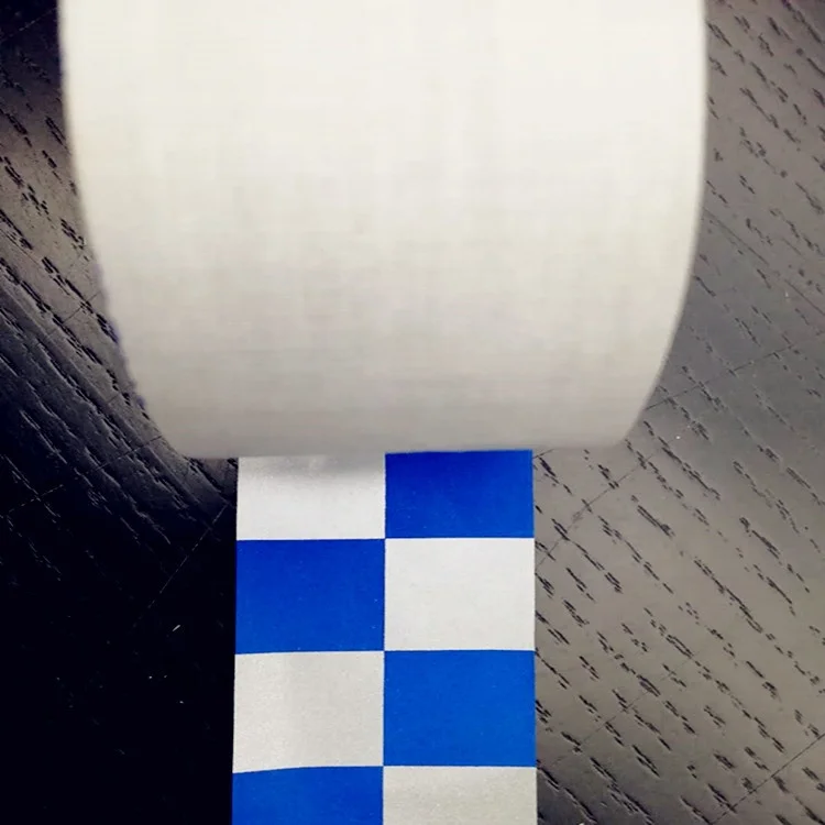 Polyester TC reflective safety ribbon checkered tape for caution and warning purpose