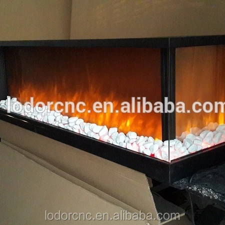 Factory Price Three Sided Electric Fireplace Corner Mantel Design for Household Use