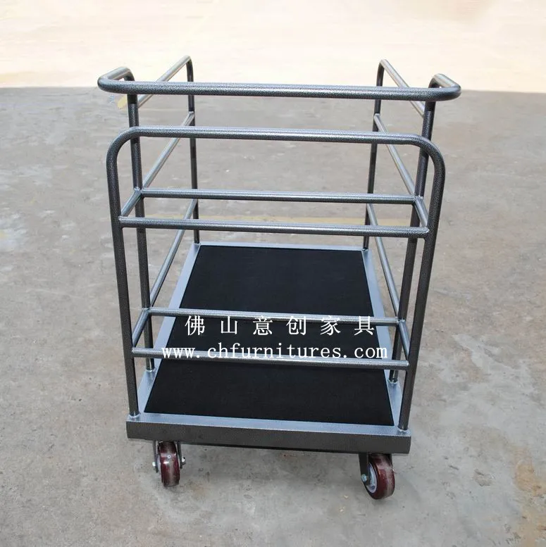 Рынок США прочный и крепкий танцпол тележка с черным ковер YC-0278