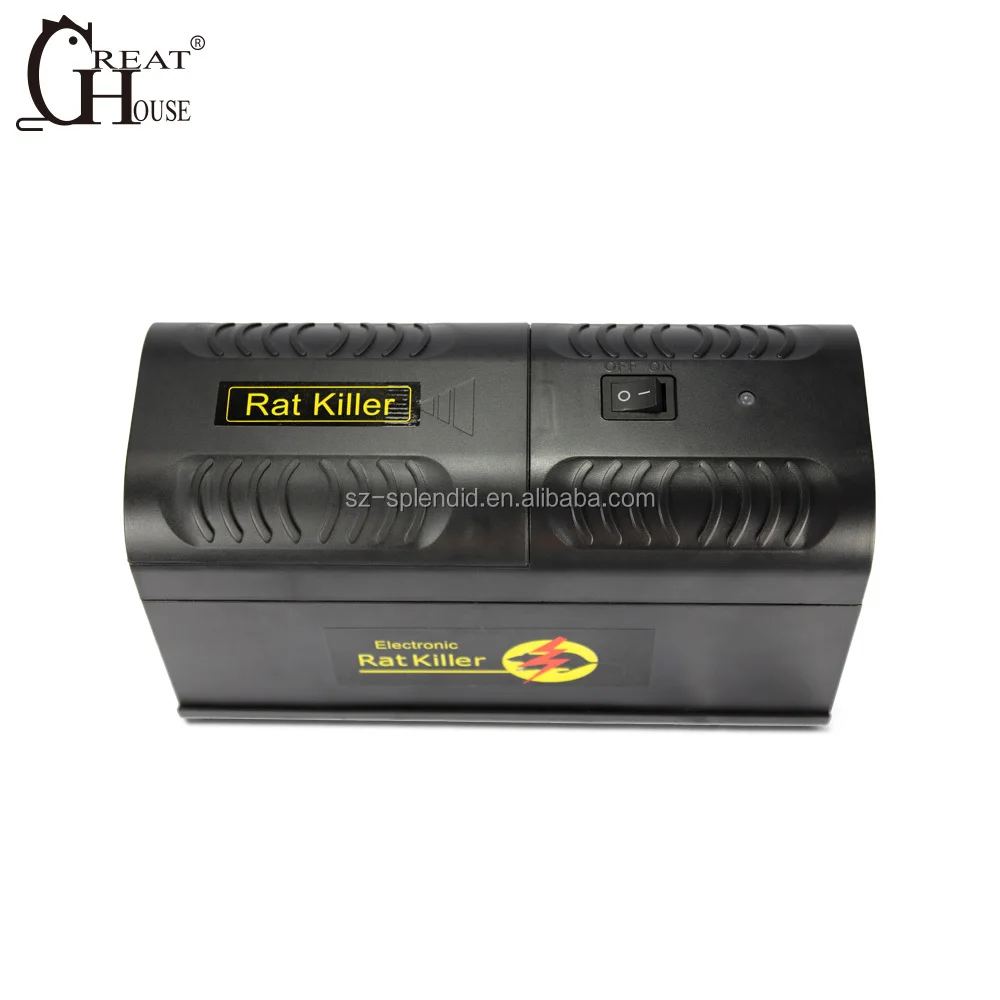 GH-190 High Voltage Rat Trap EPA 8000V Automatic Electric Shock Plastic household mice killer Mice Vole big Rat Mouse Traps