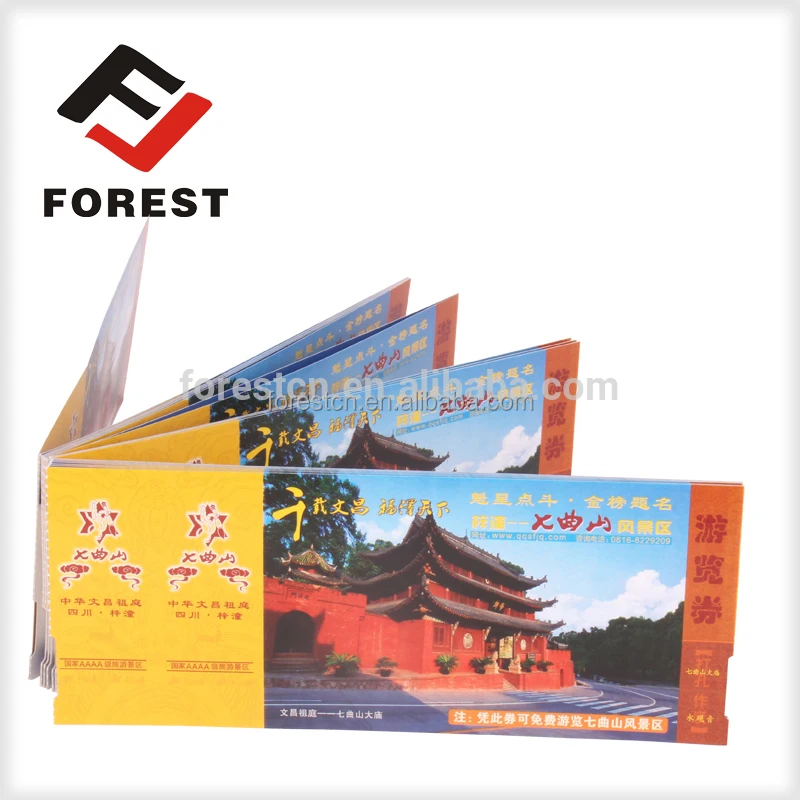 Cheap price flight ticket airline thermal paper boarding pass, air fright tickets