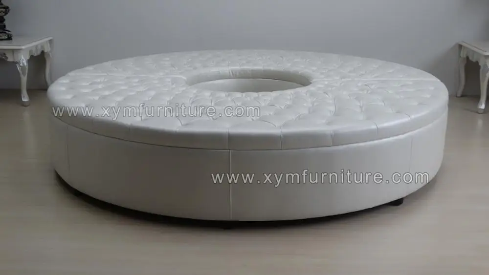 Wholesale discount 2017 durable half moon modern leather sectional sofa