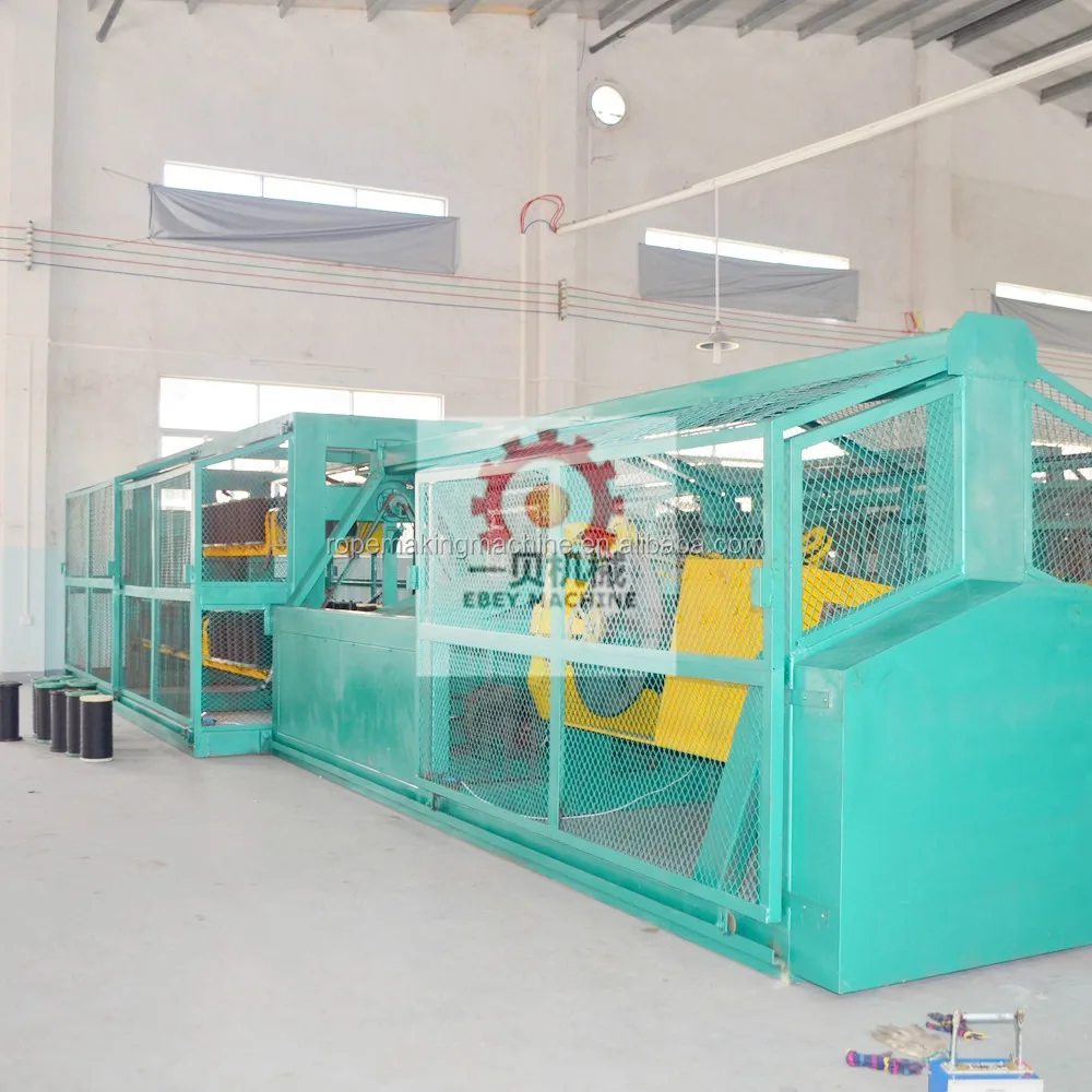 asbestos flax hemp coir jute HDPE PP ropes twines machine complete production line