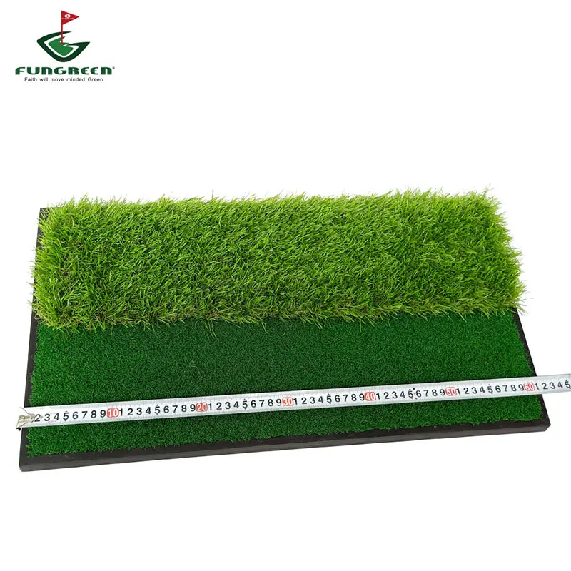 Tri-turf Hitting Mat With Heavy Duty Rubber Base 60*33cm Mini Golf Mat