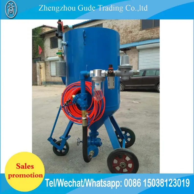 Heavy Duty Portable Sand Shot Blasting Pot Equipment In Abrator