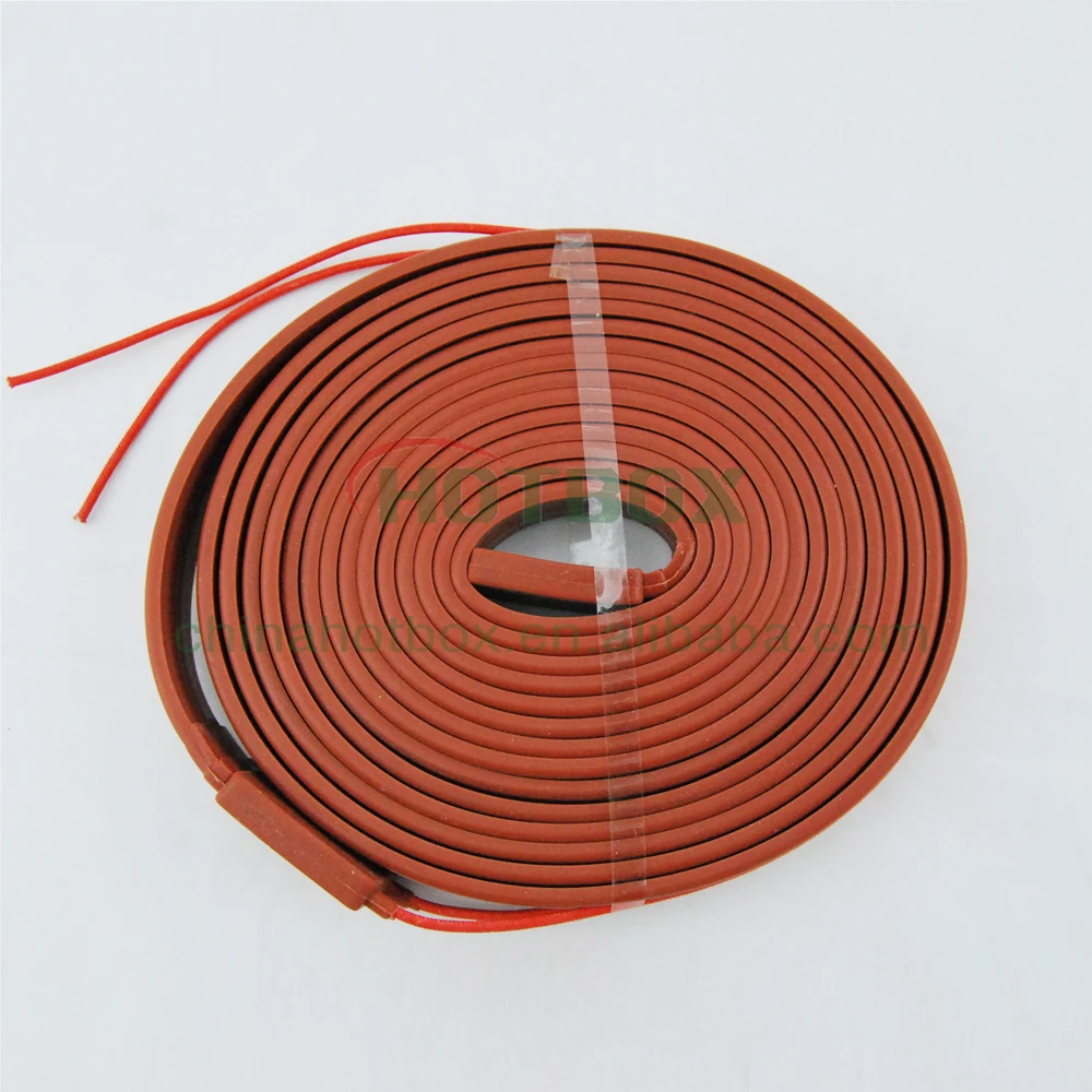 Silicone heating strip/belt/ribbon/tape for conduit/pipeline15-50mm width max 50m long