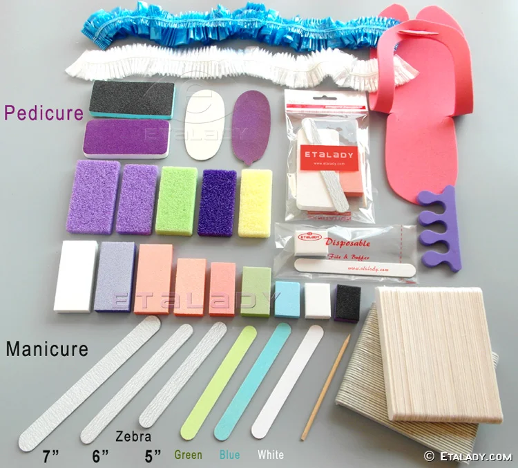 Professional Manicure Pedicure Tool Sets Disposable Pedicure Kit with Pumice