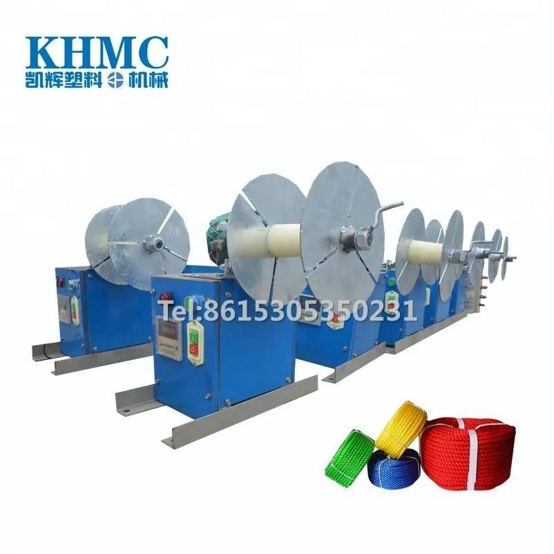 
semi-automatic plastic rope coiling plant yarn winding machine 