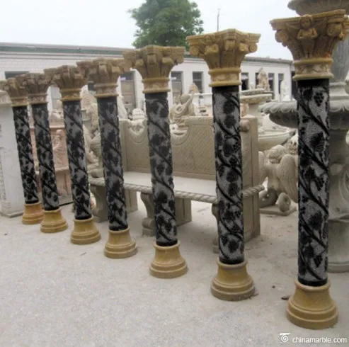 garden stone column/marble stone roman column/decorative roman columns