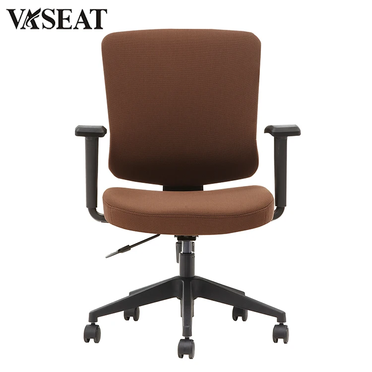 Modern Fabric Office Chair Adjustable Headrest and Swivel Feature for Heavy Duty Use up to 150kgs Staff Task Chair