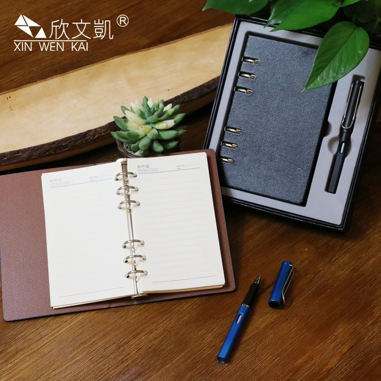 
2020 new Office Stationery Gift Luxury Business a5 Notebook Pen Set With Box 