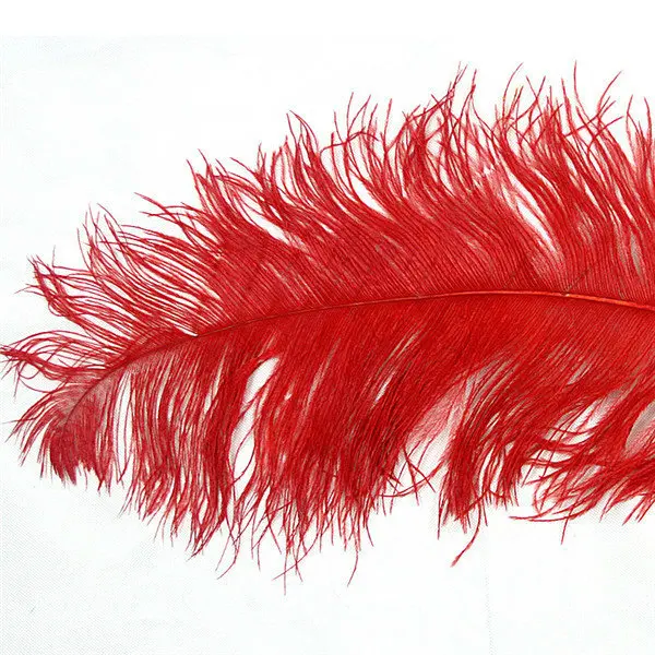 wholesale red ostrich feathers large decorative feather