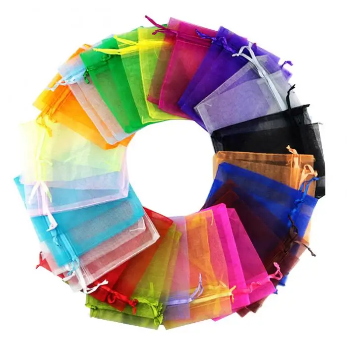 Jewelry Gift  packing organza drawstring bag