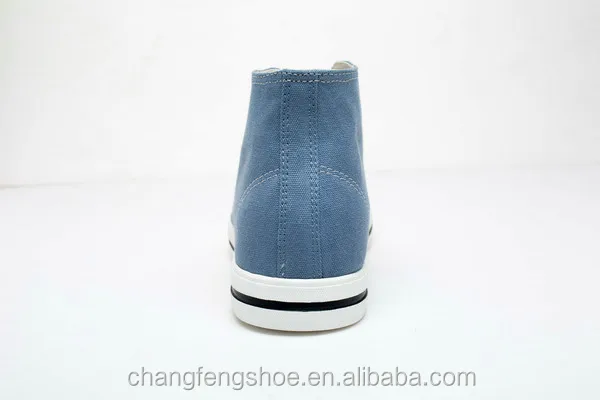 F.W. New Arrival fashion sneakers high top men flat outside hidden insole elevator canvas shoes