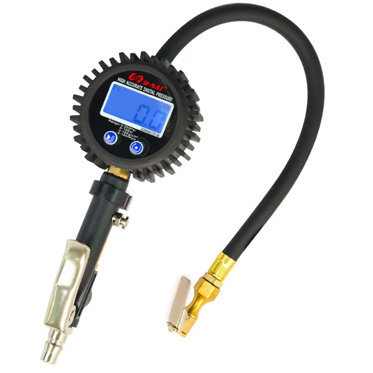 Pressure Measuring Instruments 255 psi Heavy Duty Brass Ari Chuck 3.5 Inch Gauge 529g N.Weight tire inflator gauge