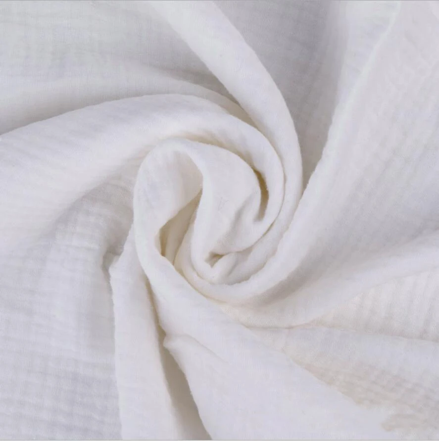 
Factory Hot Sell High Quality Double Layers Organic Cotton Gauze Fabric 