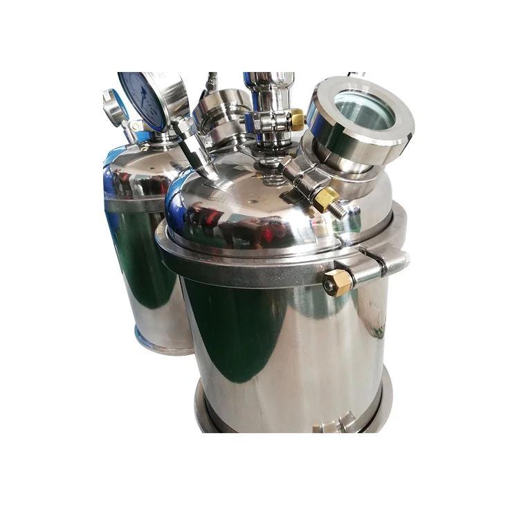 Stainless Steel  Sanitary BHO  Extractor Industrial Hydrocarbon Extraction System 2.5LB 3lb Loop extractor