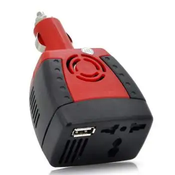 
150W Car Power Inverter DC 12V to AC 110V Car Converter, Modified Positive Sine Wave Drive with 1 USB Port 
