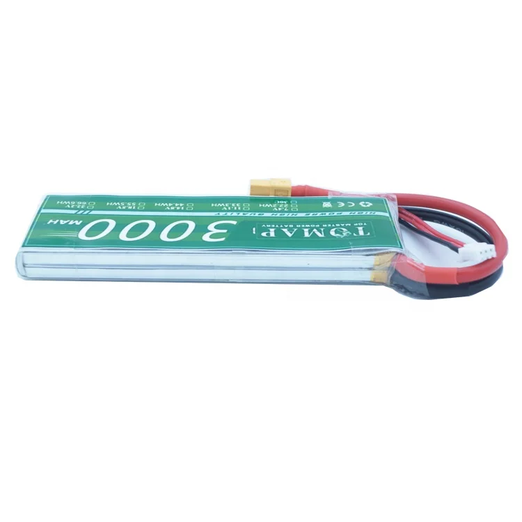 
High Power 30C Rechargeable Lipo Lithium Batteries Pack Toys Drone 3000Mah Battery 2S Xt30 7.4V For Airplanes Model 