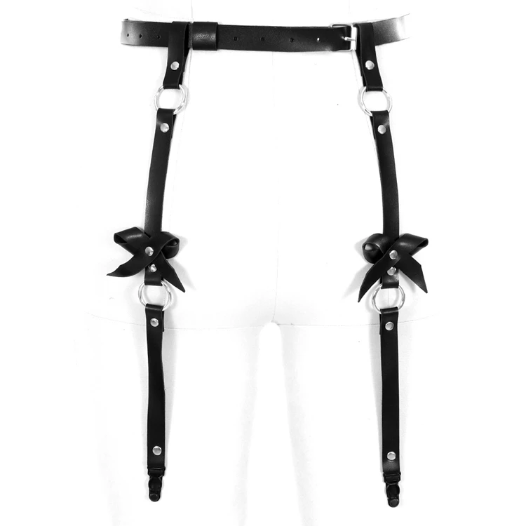 Women Punk Harness Bra Tops Adjustable Black Waist Belts  Sexy Lingerie Accessories Metal Chain