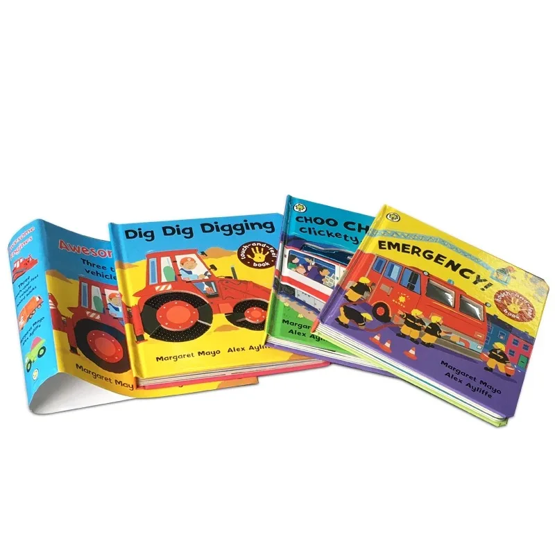 
white cardboard with colorful printing English cartooon story books 