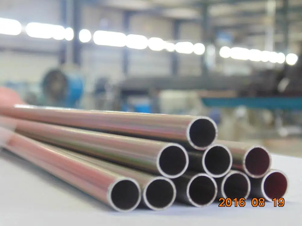 OD 4.76-12 mm double wall brazed copper coated tube