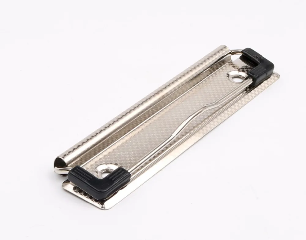 Factory price 100mm nickle gold board clip wire clip memo clip for a4 clipboard