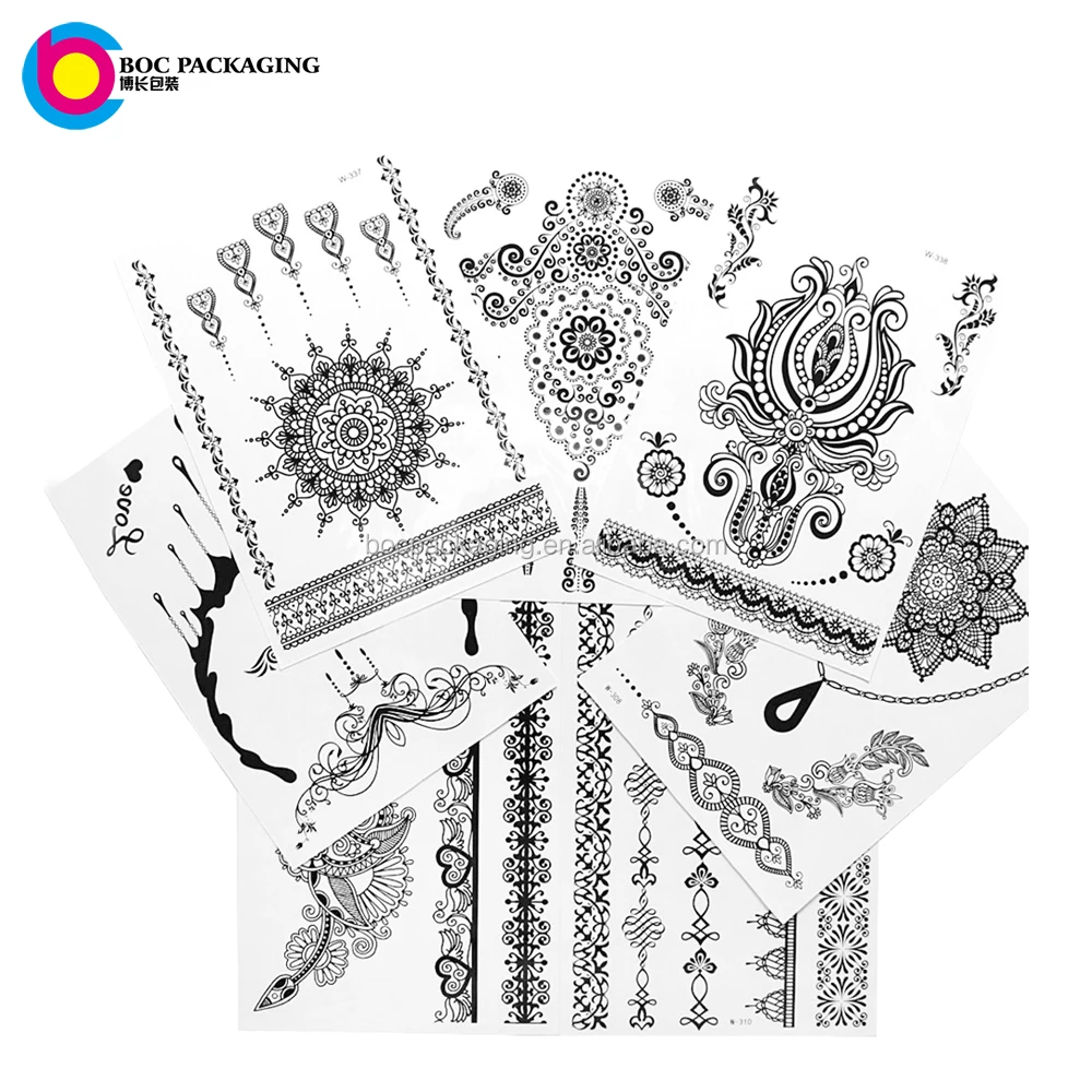 custom made bride henna mehndi temporary tattoo sticker