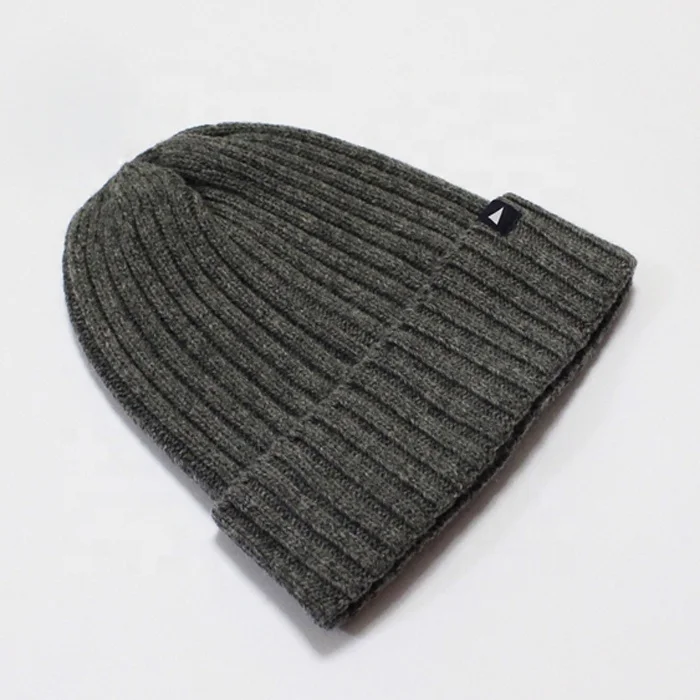 
China factory make custom ribbed fashion beanie hat, winter fisherman hat 