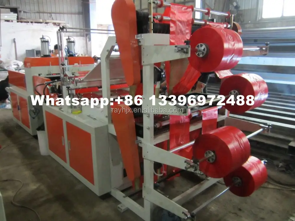 4 Line T shirt Shopping Bag Making Machine