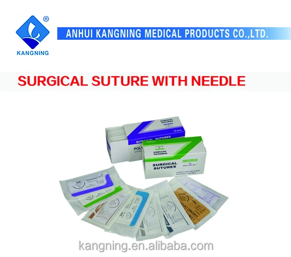 CE&factory Polyglycolic acid rapid (PGAR) surgical suture/fabrica de sutura con aguja y hebra