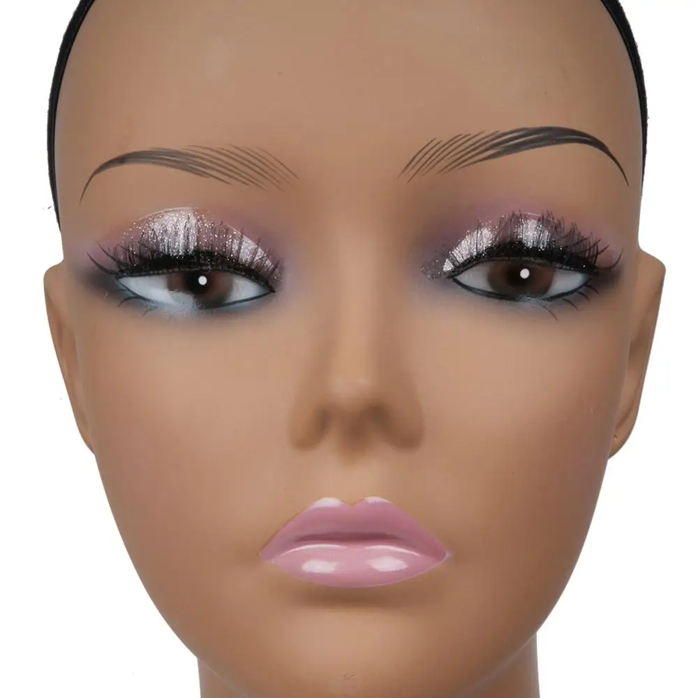 
2018 Cheap Sell Tan Female Realistic Plastic Silicone Mannequin Head for Wig Display Styling Making 