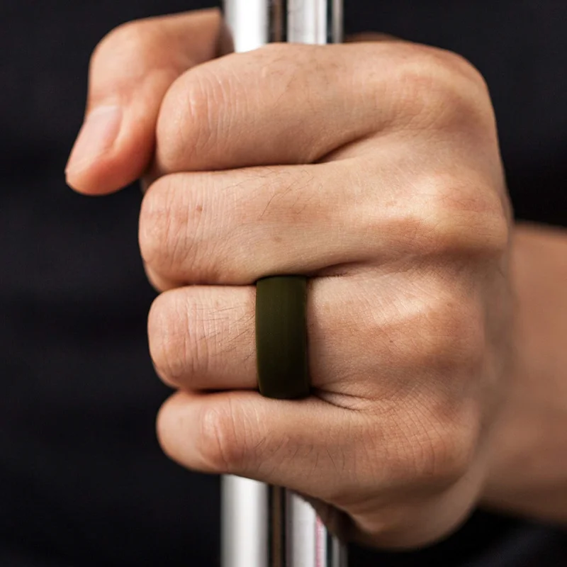 FL-Factory direct sales size 5 6 7 8 9 10 adjsuter silicone wedding ring for men