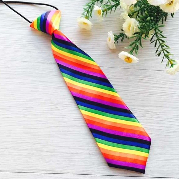 Wholesale ties widely use for kids customized stripe satin children and kids wedding charisma ties