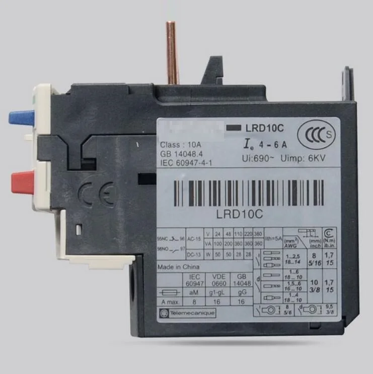 JR28N-25(LRD-13) Thermal overload relay 5.5~8A for LC1 Contactor D09~D38