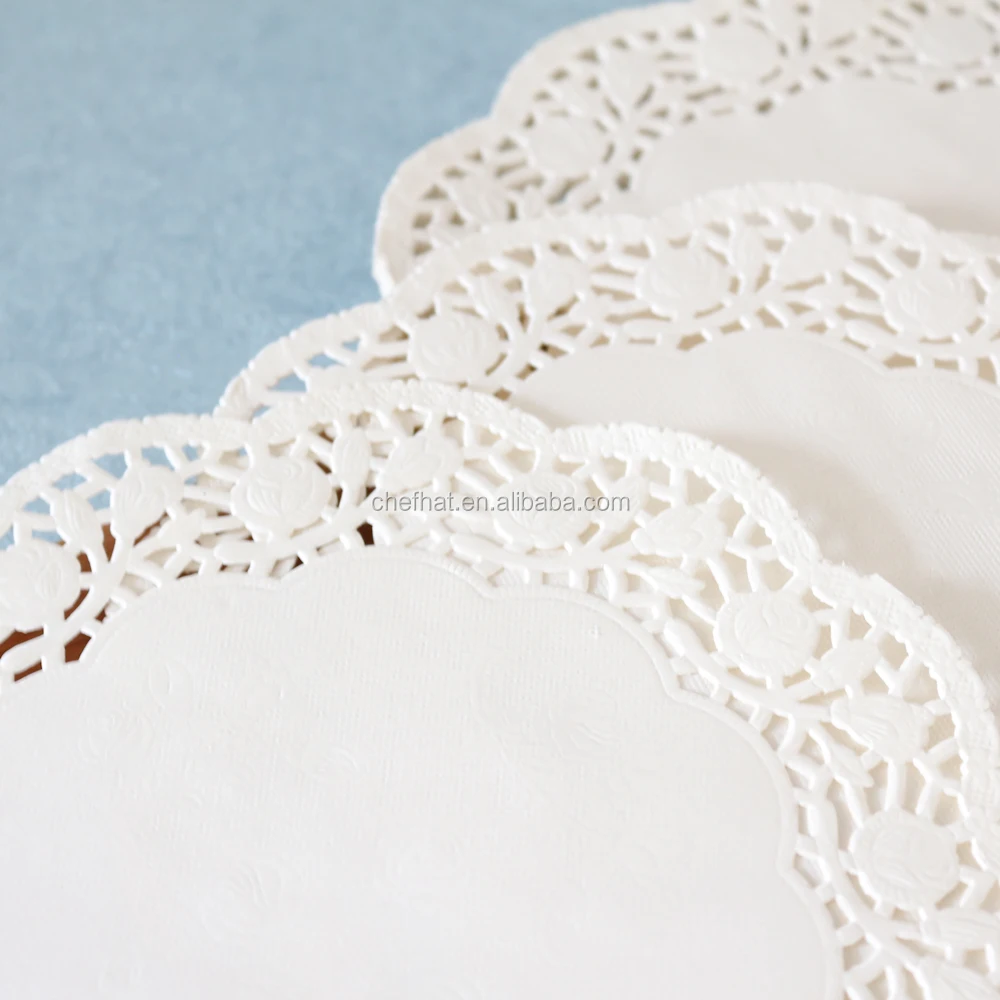 Paper tablecloth round white paper Lace doilies to cardmaking/art doyley/wedding card