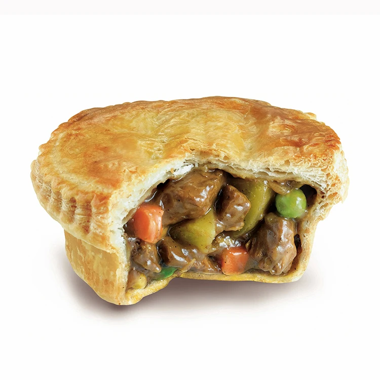 
Frozen Pie Black Pepper Flavor Mix Vegetable Chicken Pie Pastry 150kg In Box Paper Pastry Packaging 